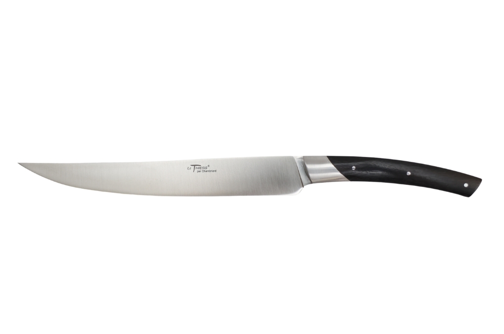 Couteau de cuisine coutellerie Chambriard "Les grands gourmets" - Couteau à trancher 20 cm ébène