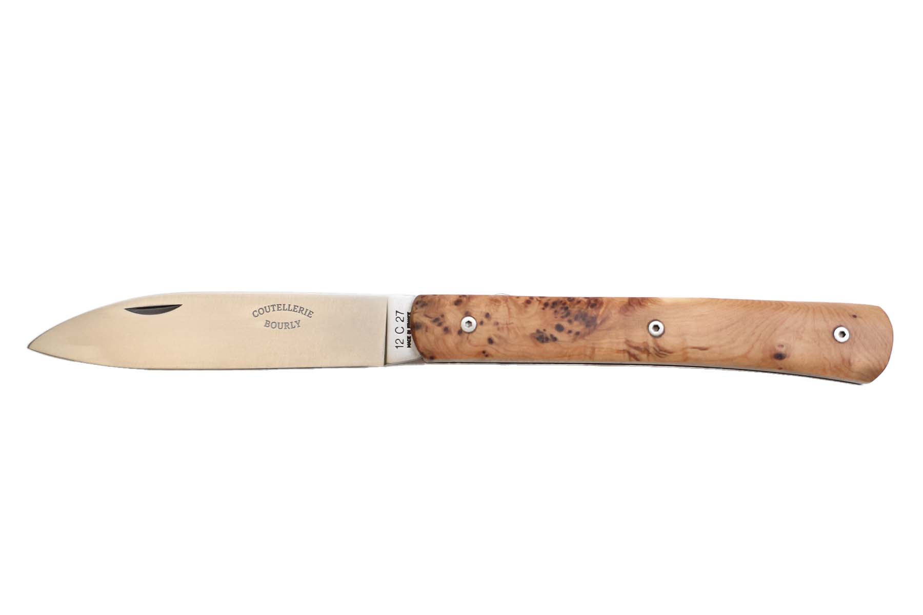 Couteau modèle "Zen" par la Coutellerie Bourly - Cade - 12C27