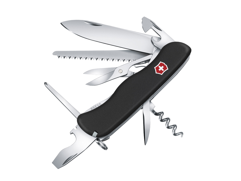 Couteau pliant multifonctions Victorinox Outrider noir - manche 111 mm noir