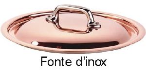 COUVERCLE CUIVRE FONTE INOX MAUVIEL M'HÉRITAGE M'150S  24 cm