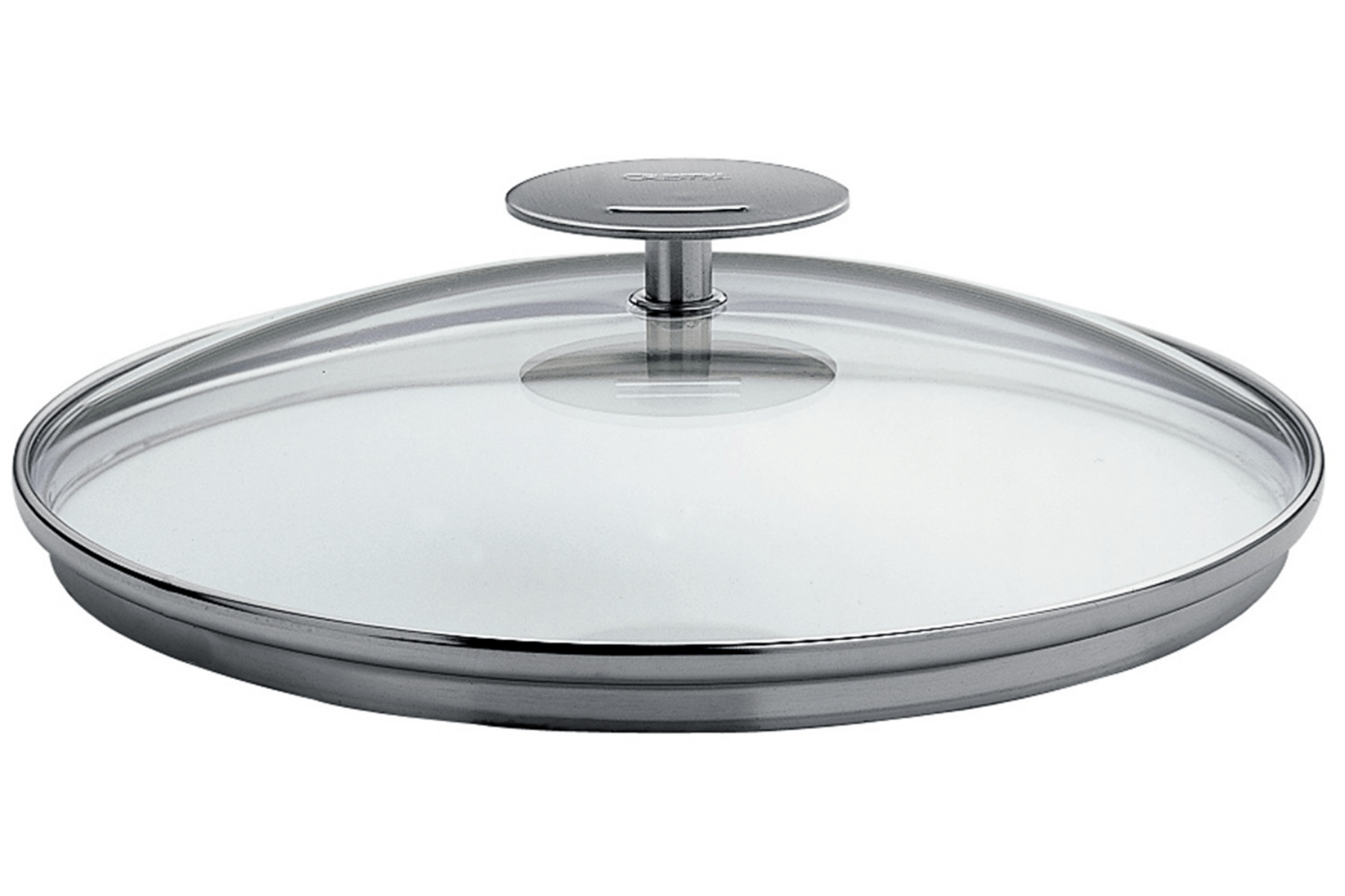 Couvercle bombé en verre Cristel Platine - 20 cm
