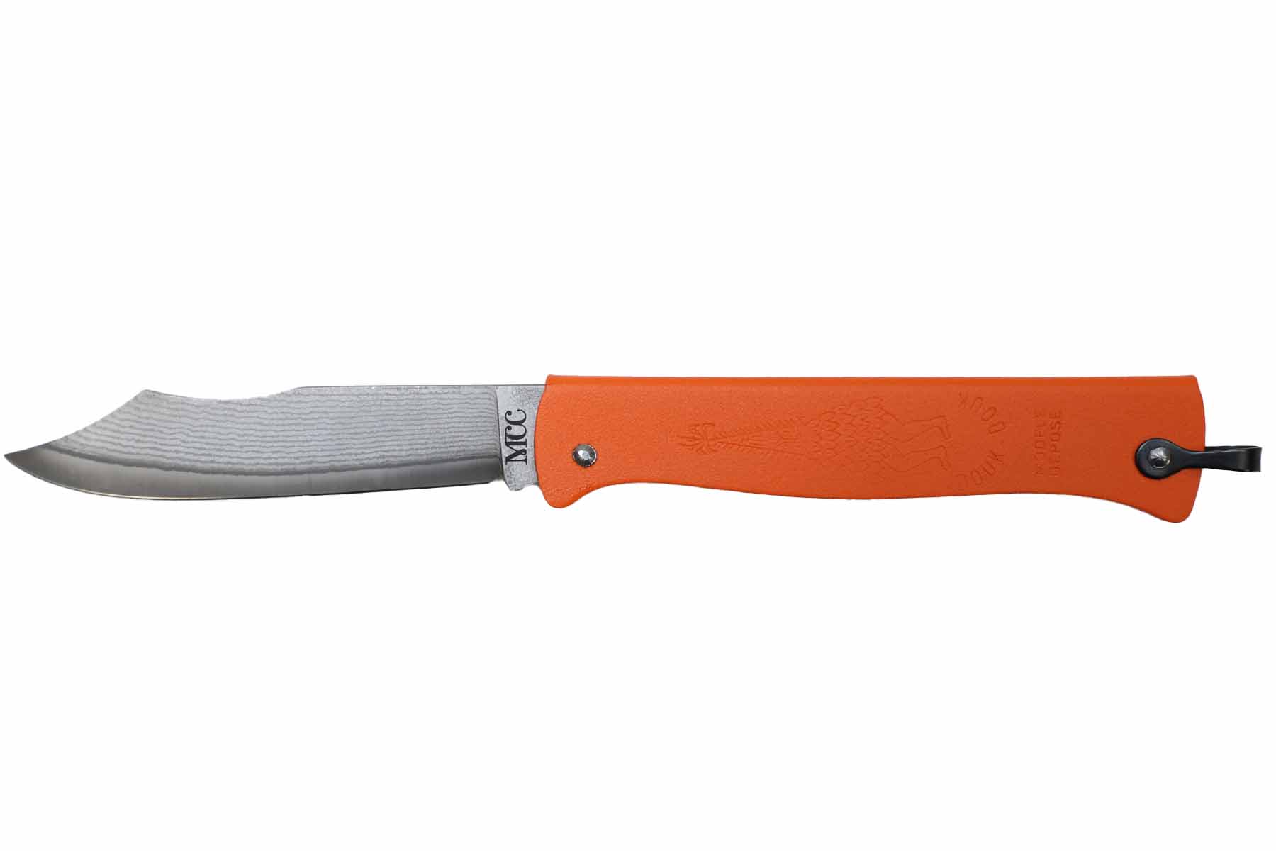 Couteau Douk-Douk de Cognet VG10 damas série limitée - orange