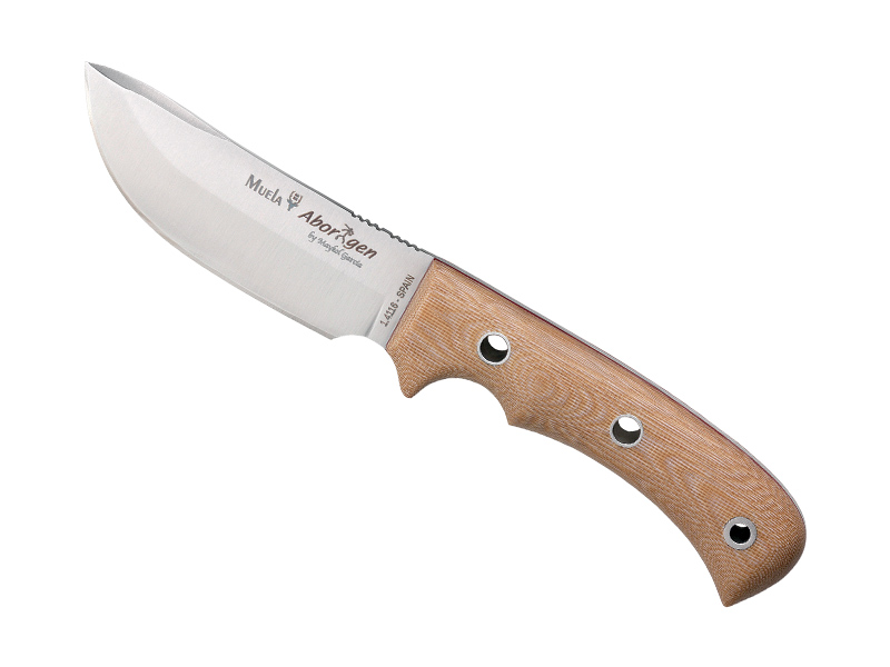 Poignard de chasse Muela Aborigen 12 cm - manche micarta beige