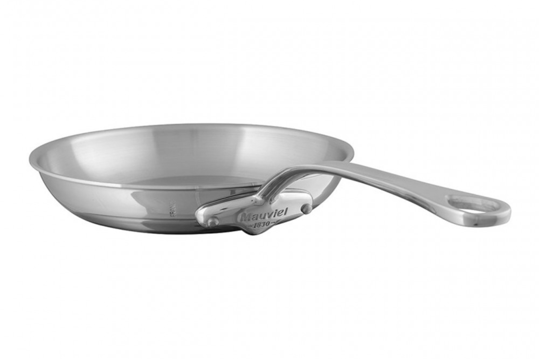 Poêle inox Mauviel M'Cook 24 cm - manche fonte d'inox