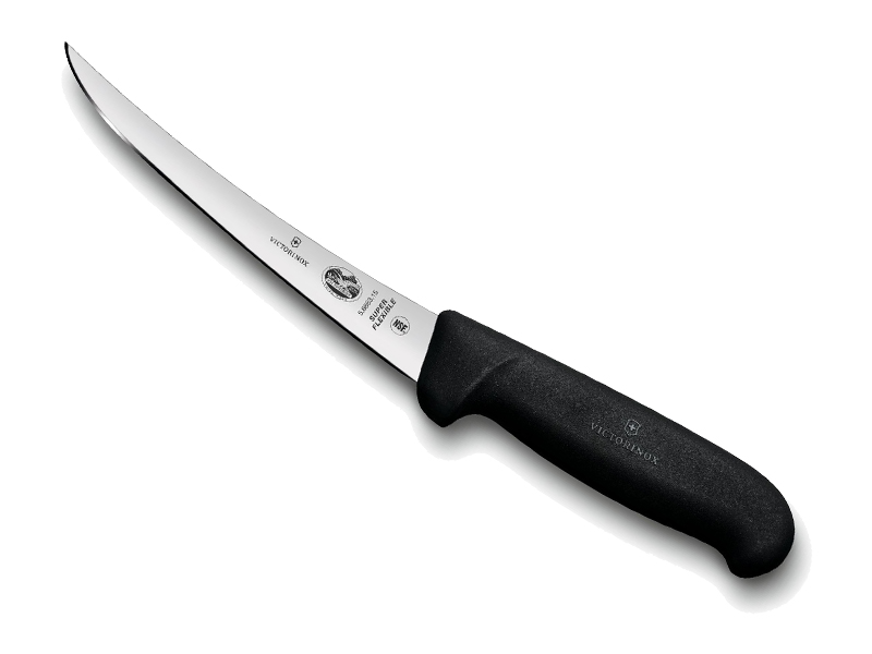 Couteau à désosser Victorinox lame dos renversé - manche Fibrox noir