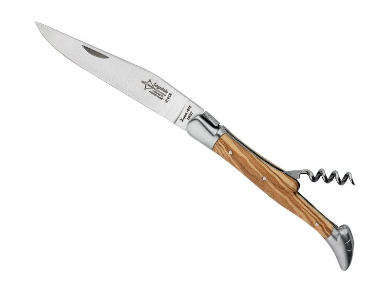Couteau Laguiole d'antan G. David Arbalète 2 pièces - Manche olivier 12 cm