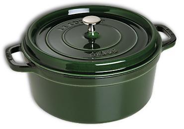 Cocotte en fonte Staub ronde basilic - 22 cm