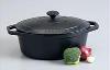 COCOTTE FONTE CHASSEUR OVALE NOIR