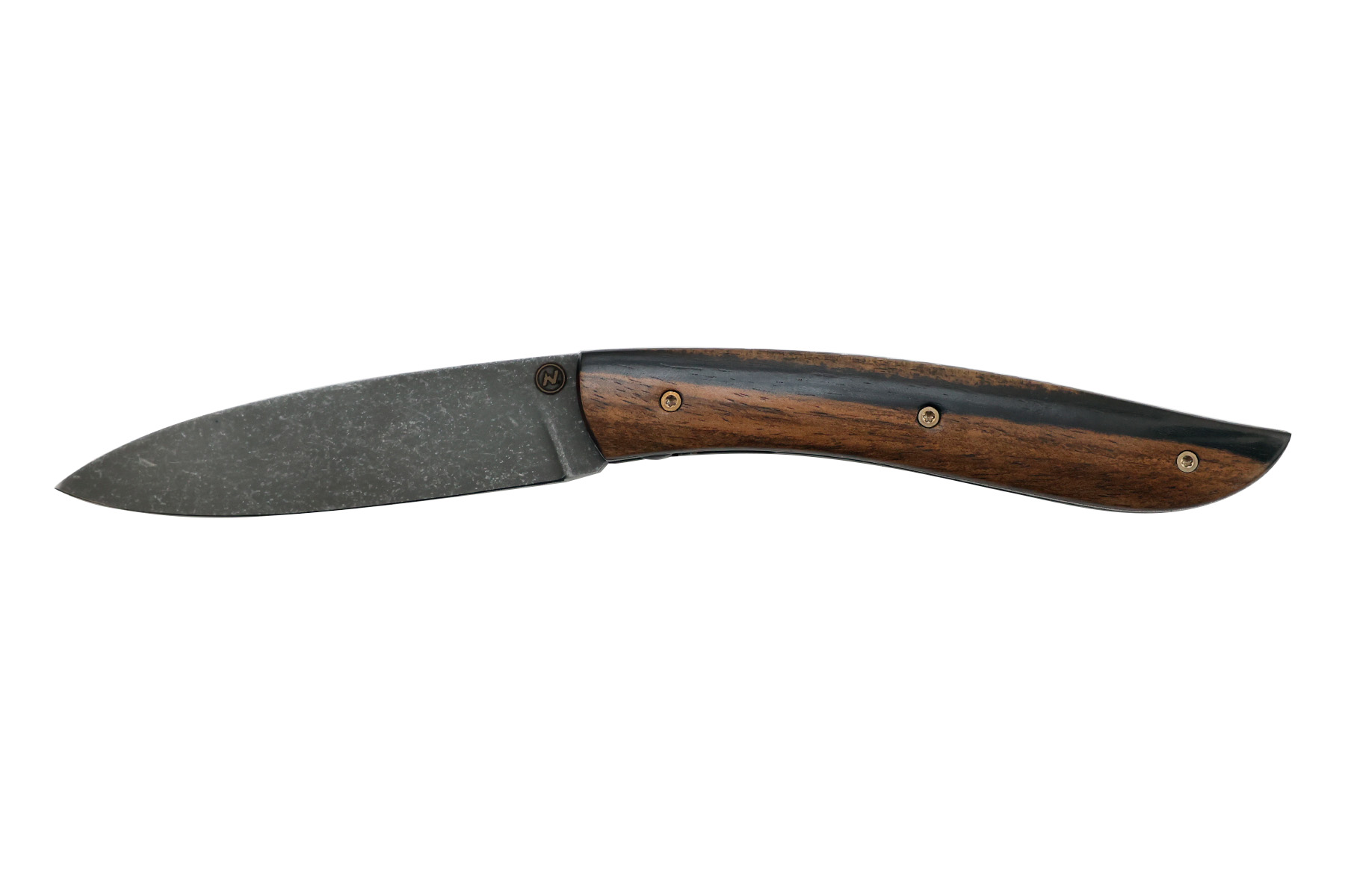 Couteau Artisanal de Tim Bernard le Névé - ziricote