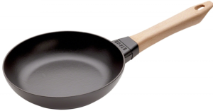 STAUB- POÊLE A FRIRE 20 CM MANCHE EN BOIS