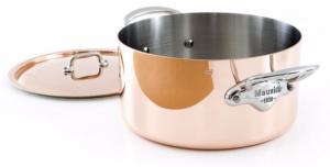 BASSINE A RAGOÛT AVEC COUVERCLE M'HERITAGE M'150S - 24 CM MONTURE FONTE D'INOX