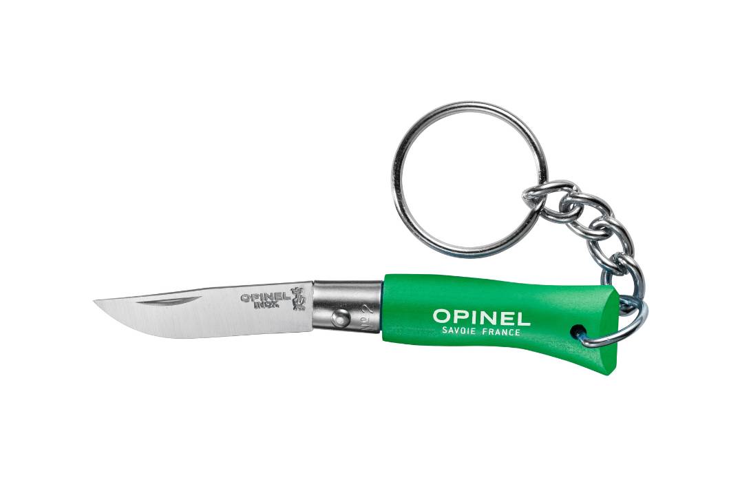 Couteau Opinel Porte-clé N° 2 vert prairie