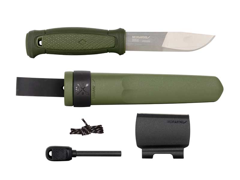 Poignard Morakniv Kansbol vert + kit de survie
