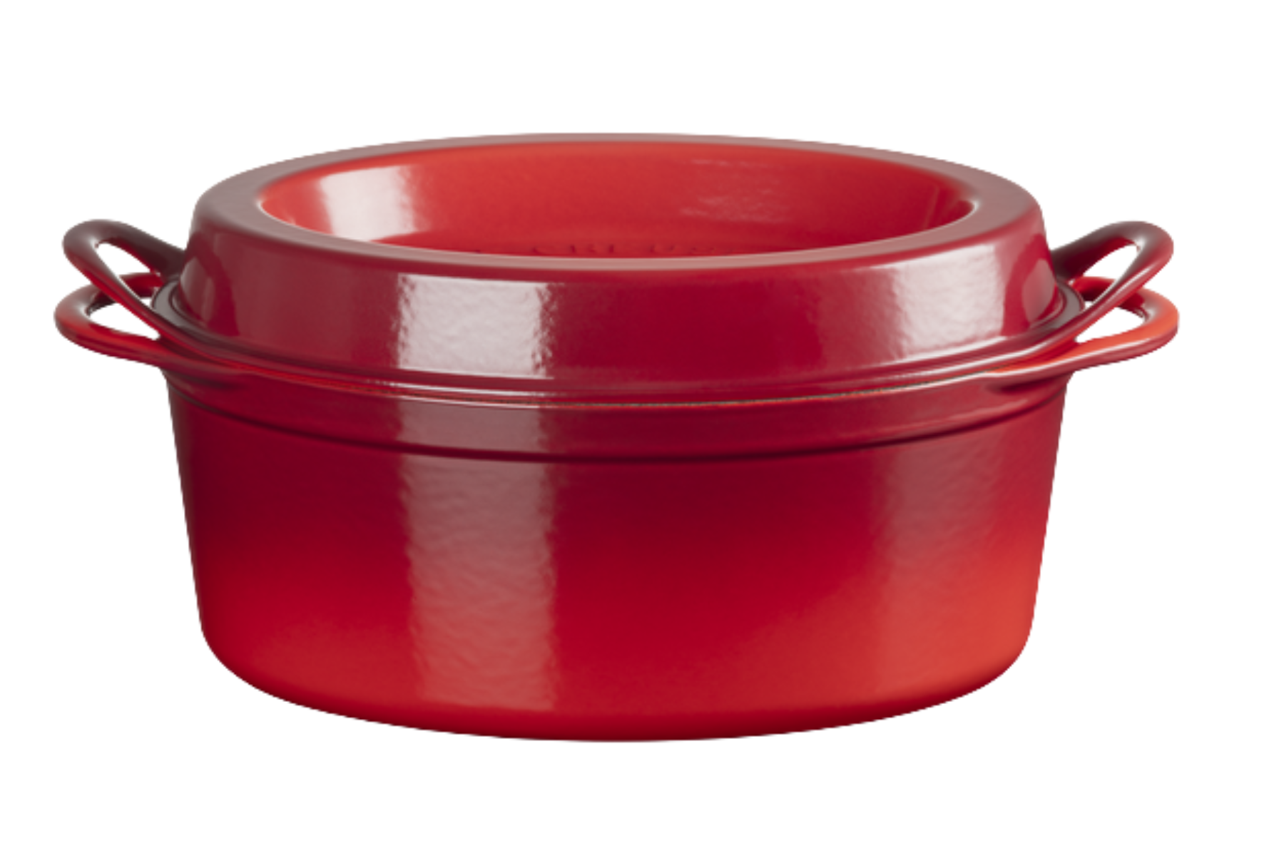 Cocotte en fonte Doufeu Le Creuset ovale Cerise - 32 cm