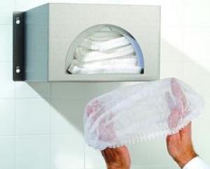 DISTRIBUTEUR MURAL DE CHARLOTTES JETABLES EN ACIER INOXYDABLE