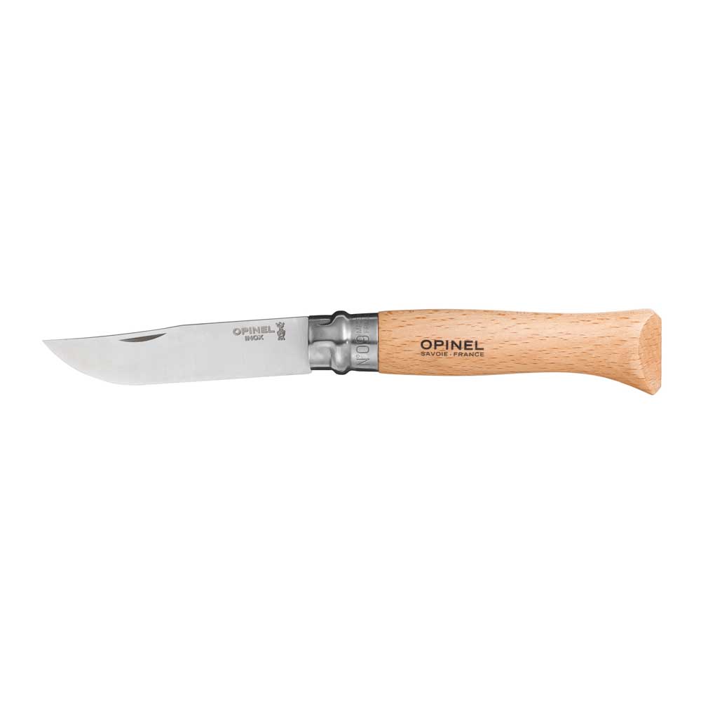 Boite de 12 Couteaux Opinel N°9 lame inox manche en hêtre