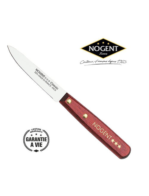 Couteau de cuisine Nogent 3 étoiles - office 9 cm micro denté 1 mm