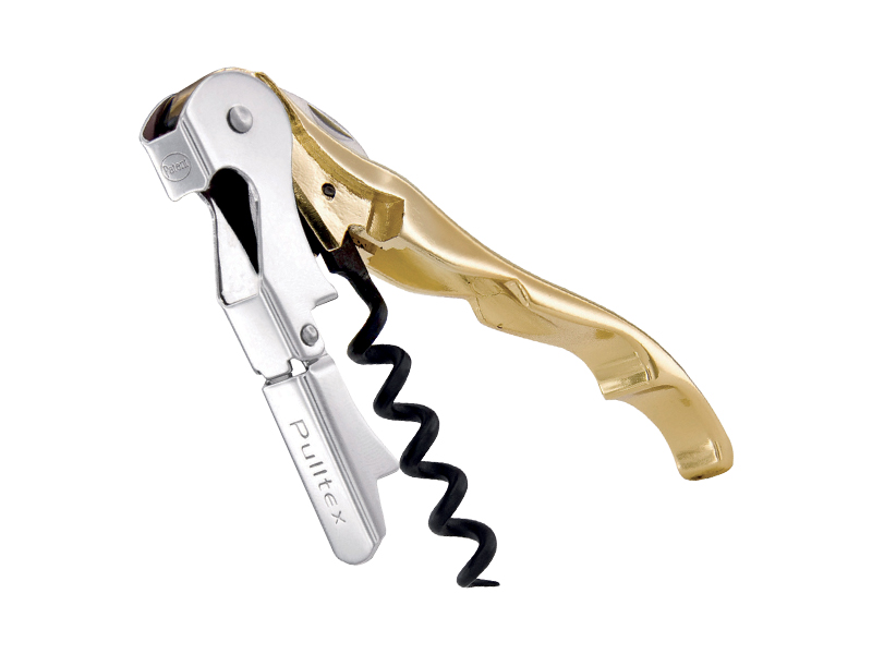 Tire-bouchon Pulltap's 3 pièces - manche 12 cm gold