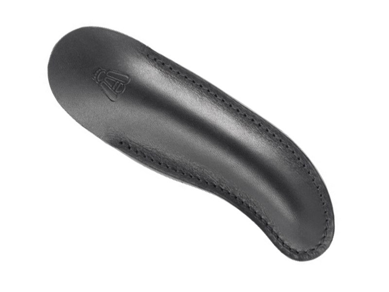 Pochette cuir noir Max Capdebathes