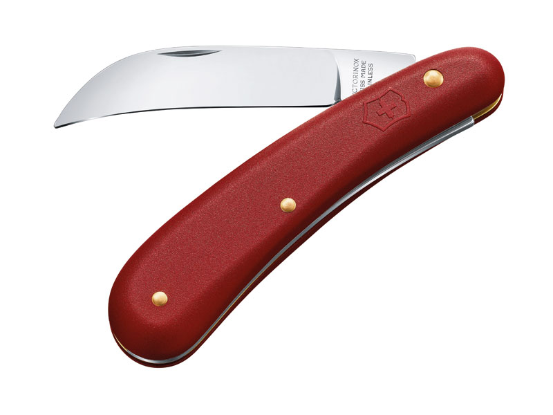 Serpette fermante Victorinox, manche 11 cm nylon rouge