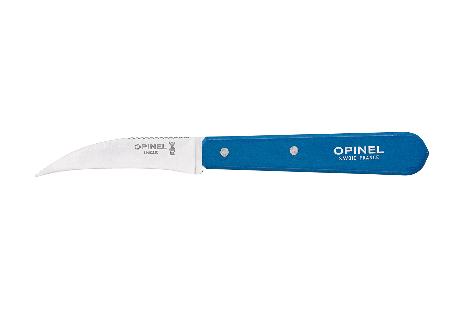 Couteau bec d'oiseau Opinel n°114 - Manche bleu
