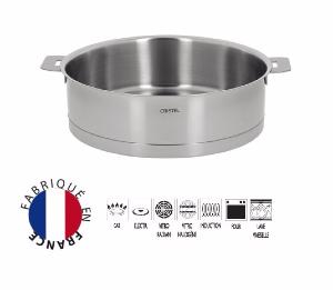 Sauteuse inox Cristel Strate amovible - 22 cm