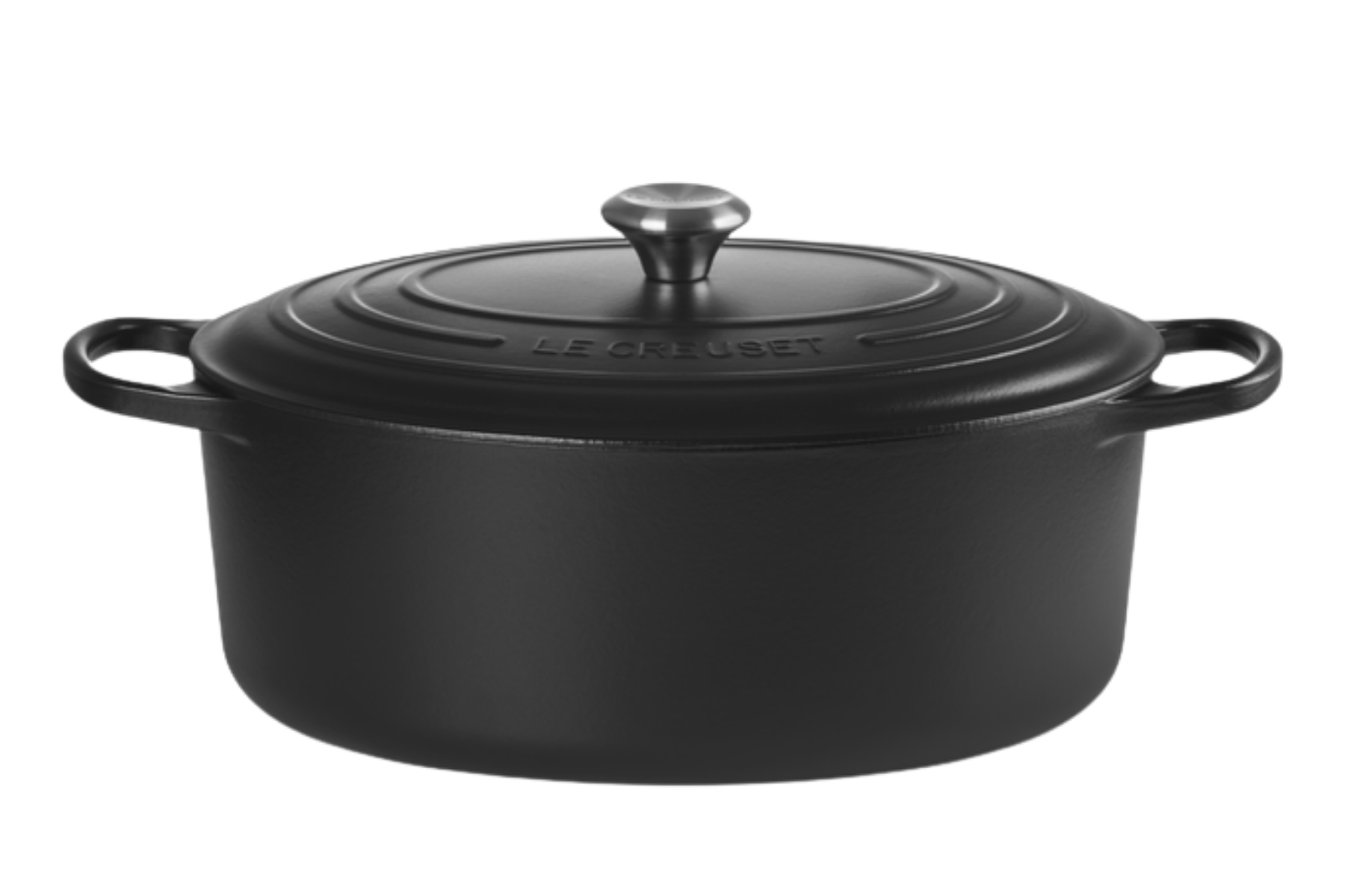 Cocotte en fonte Le Creuset ovale Noir mat - 35 cm