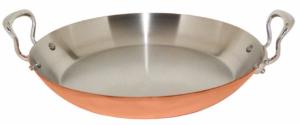 PLAT A PAELLA M'HERITAGE M'150S - 35 CM MONTURE FONTE D'INOX