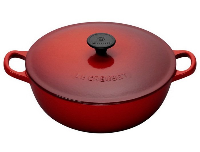 Marmite en fonte Le Creuset ronde Cerise - 26 cm