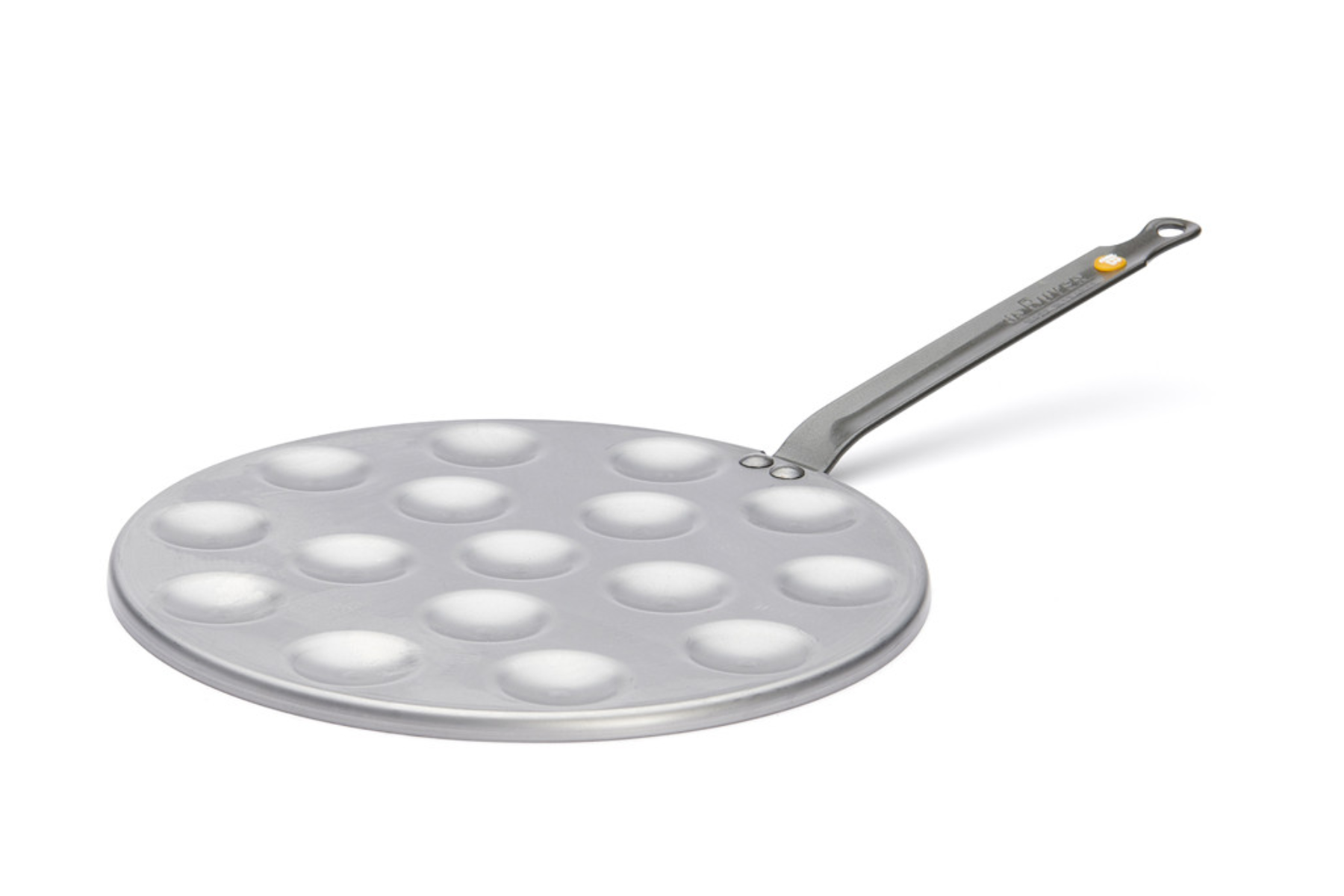 Poêle à poffertjes en acier De Buyer Minéral B 27 cm - manche en fonte