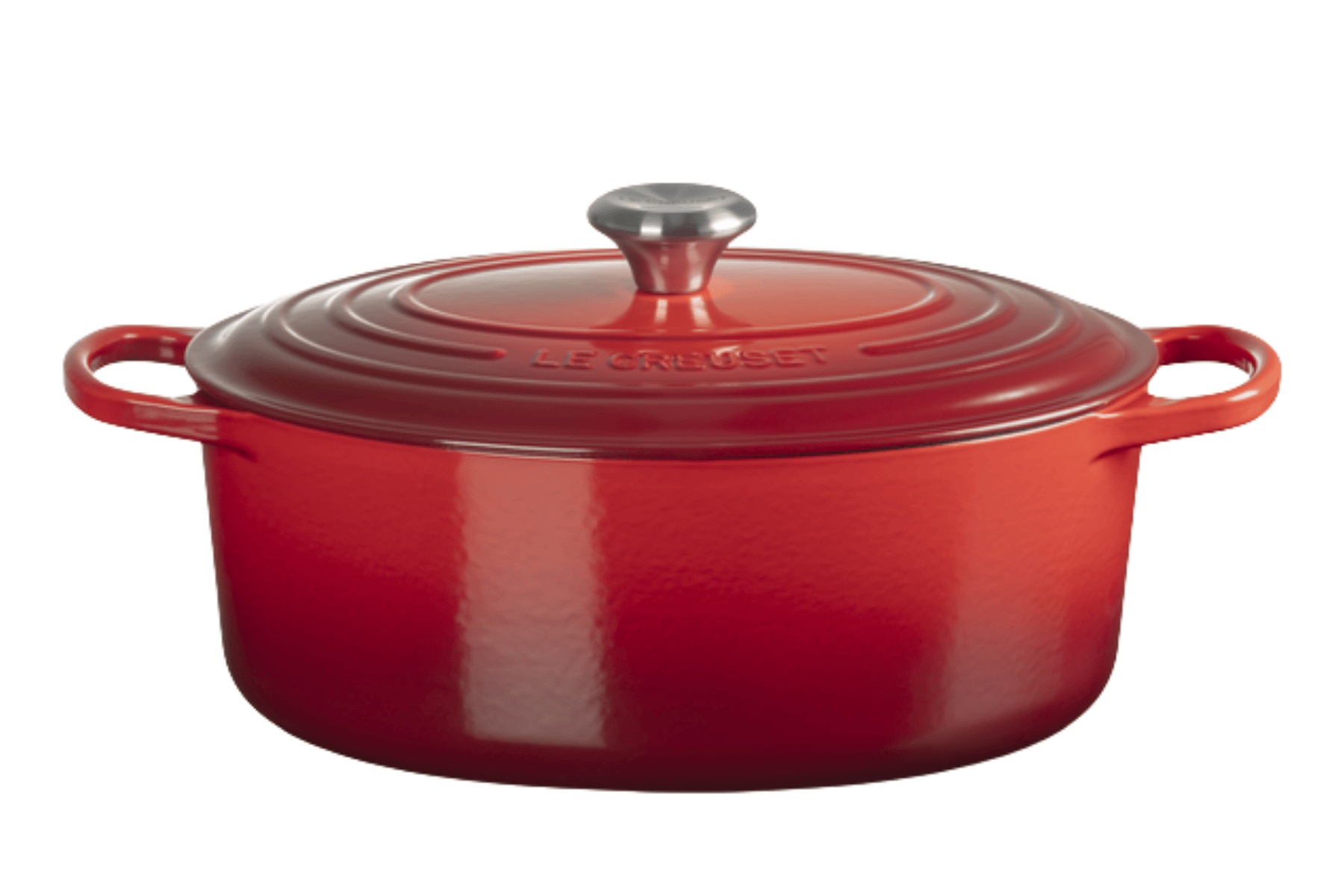 Cocotte en fonte Le Creuset ovale Cerise - 31 cm
