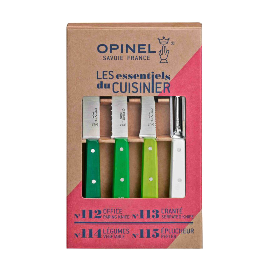 Coffret Opinel Les essentiels du cuisinier Primavera - 4 couteaux