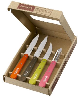 Coffret Opinel Les essentiels du cuisinier Fifties - 4 couteaux