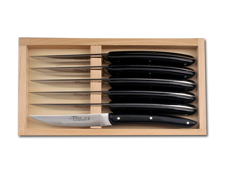 Coffret 6 couteaux table C. Dozorme Le Thiers® - noir