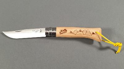 Couteau Opinel n°8 Tour De France 2021 en bois de Hêtre