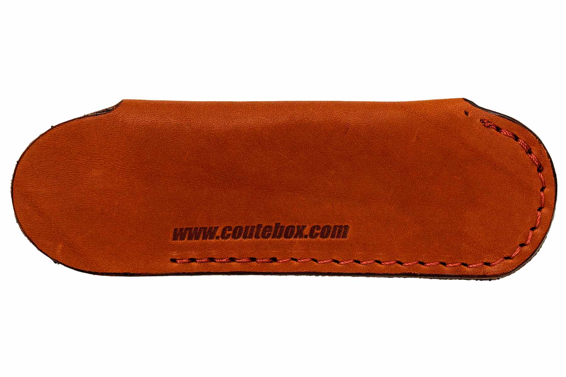 Feutrine de poche en cuir Camel pour couteaux pliants