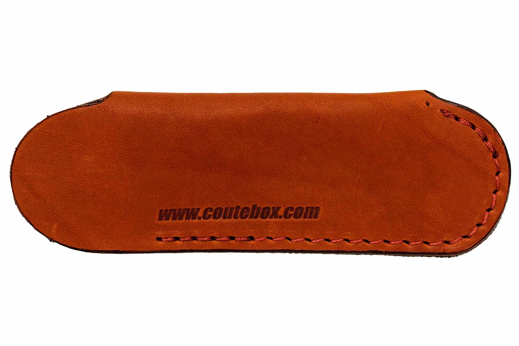 Étui cuir Camel pour couteaux pliant