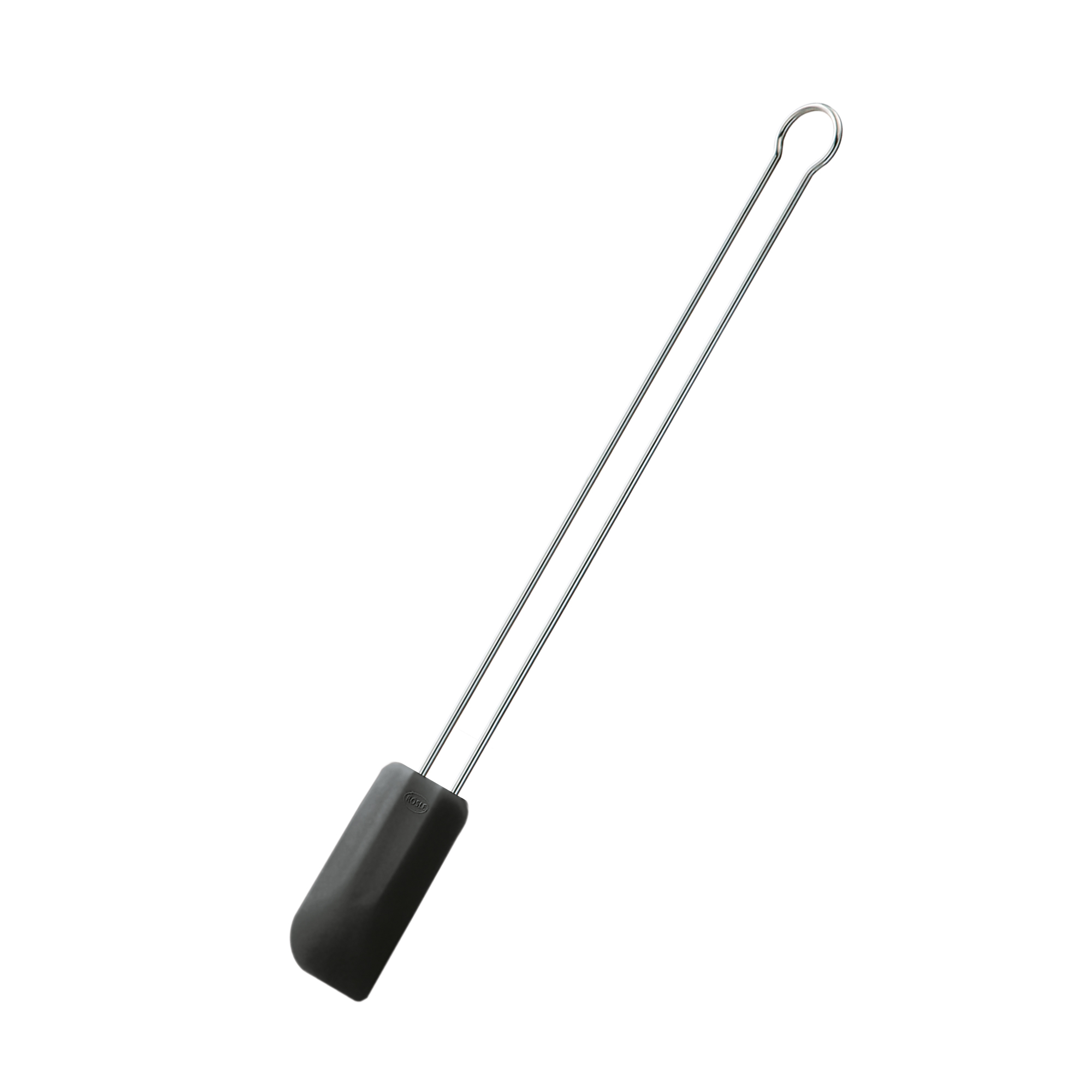 Spatule fine en silicone noir 26 cm Rösle