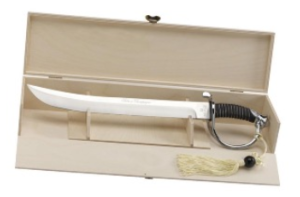 SABRE À CHAMPAGNE 40 CM AVEC COFFRET EN BOIS FOX