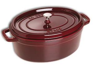 Cocotte en fonte Staub ovale grenadine - 33 cm