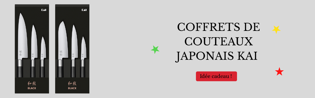 Coffrets de couteaux japonais kai Wasabi Black 