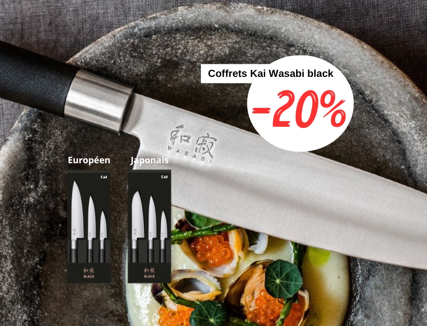 coffrets kai wasabi black - couteau de cuisine